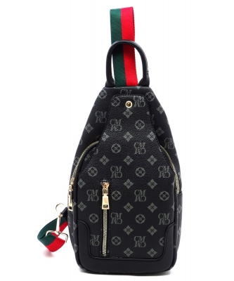 Monogram Sling Backpack CS2766 BLACK